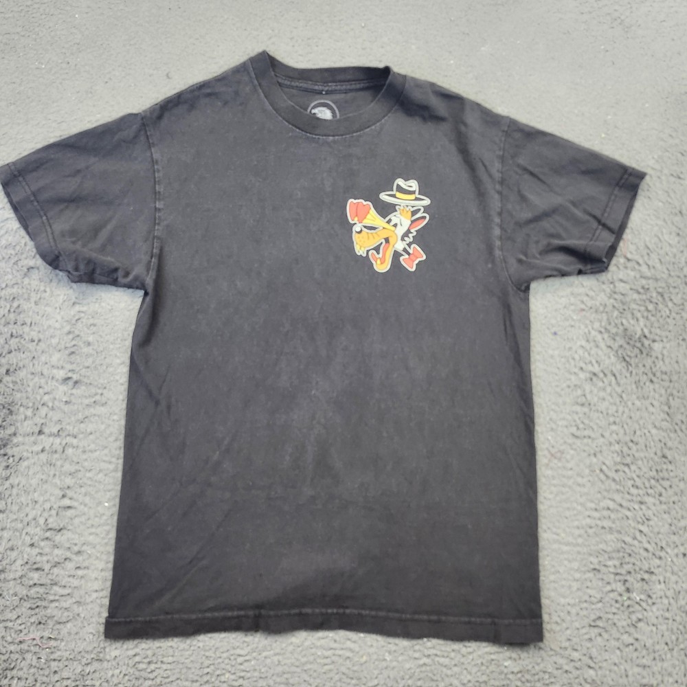 Indestructible MFG Shirt Mens Medium Black Graphic Wolf Heart Eyes Streetwear
