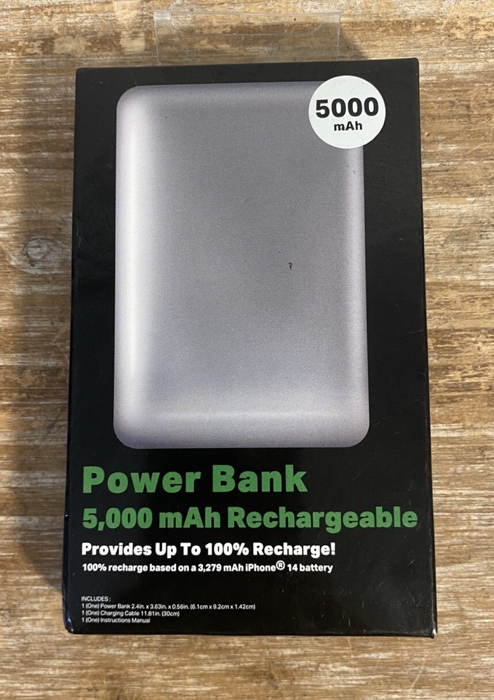 Power Bank 5000 mAh Rechargable