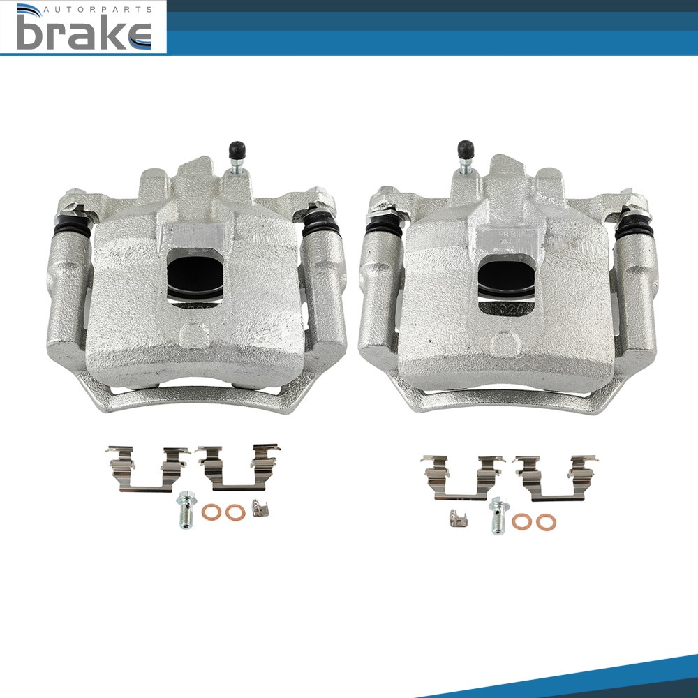 2Pcs Front Disc Brake Calipers w/Bracket For 1998-2002 Chevrolet Prizm L4 1.8L
