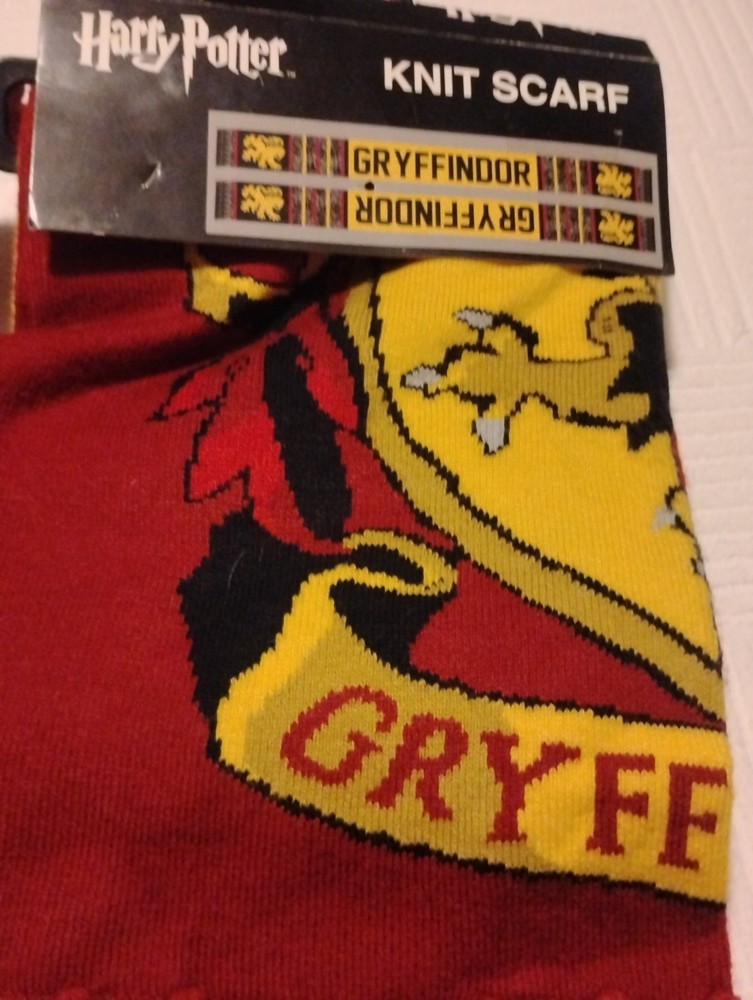 Harry Potter Gryffindor Scarf Red Yellow Logo Striped