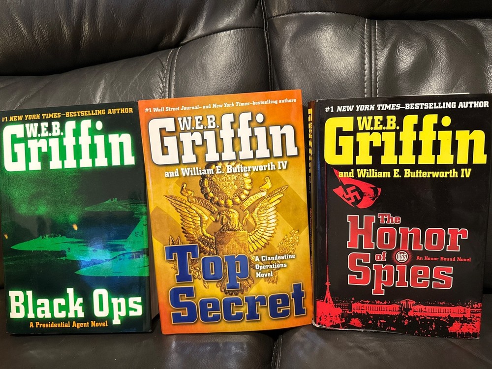 W.E.B. Griffin First Edition Bundle - Black Ops, Top Secret, The Honor of Spies