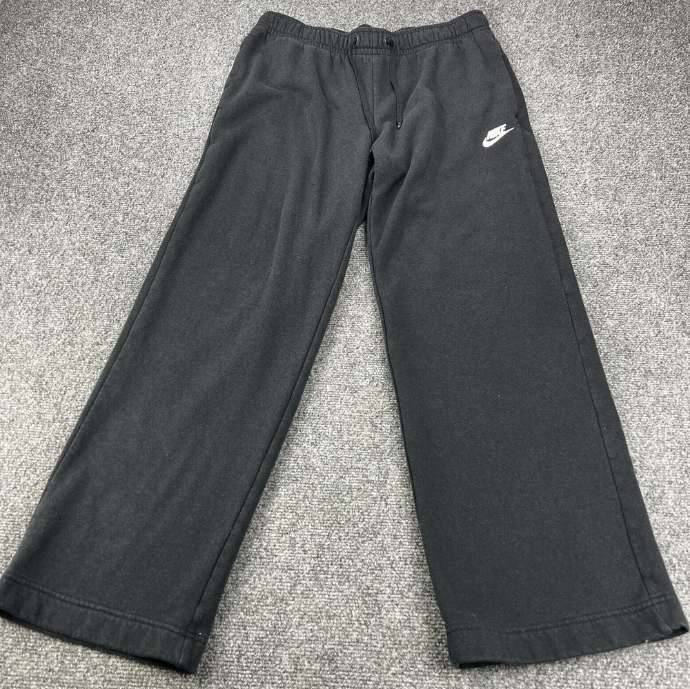 Nike Sweatpants Men's Medium Black Joggers Lightweight Cotton Pants