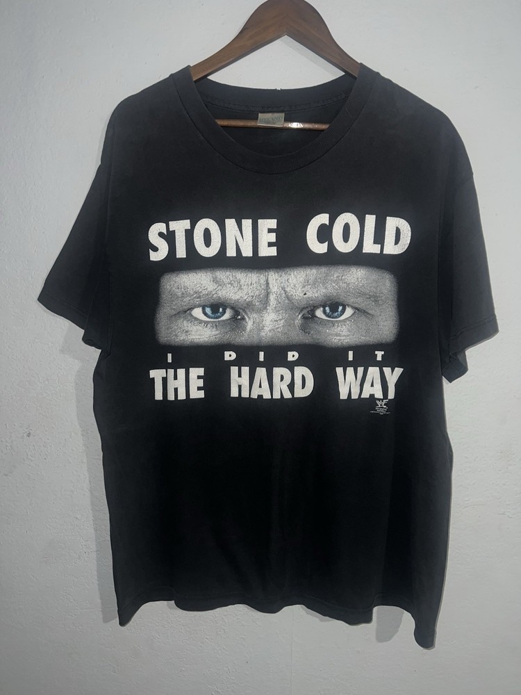Vintage 1998 Stone Cold Steve Austin WWF WWE Wrestling Tee Size L 90s Rare VTG