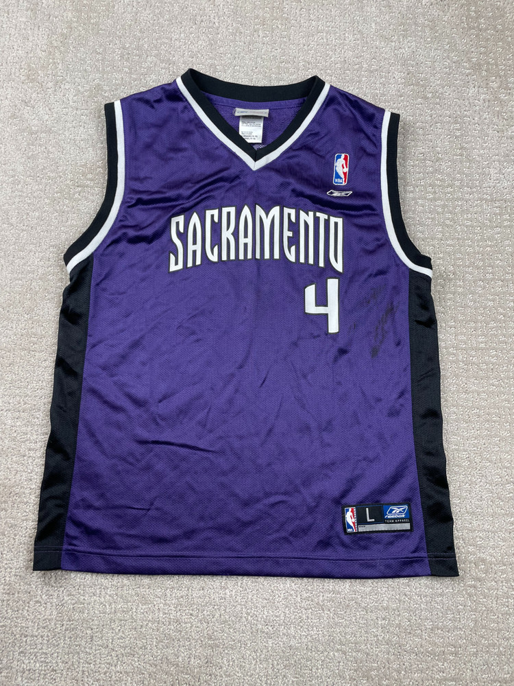 VTG Sacramento Kings Chris Webber #4 Jersey Youth Large Reebok NBA Basketball