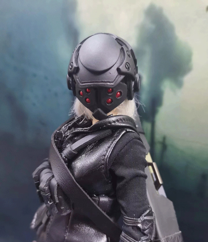 1/6 Scale Female Soldier Helmet Mask Model for 12'' Action Figure