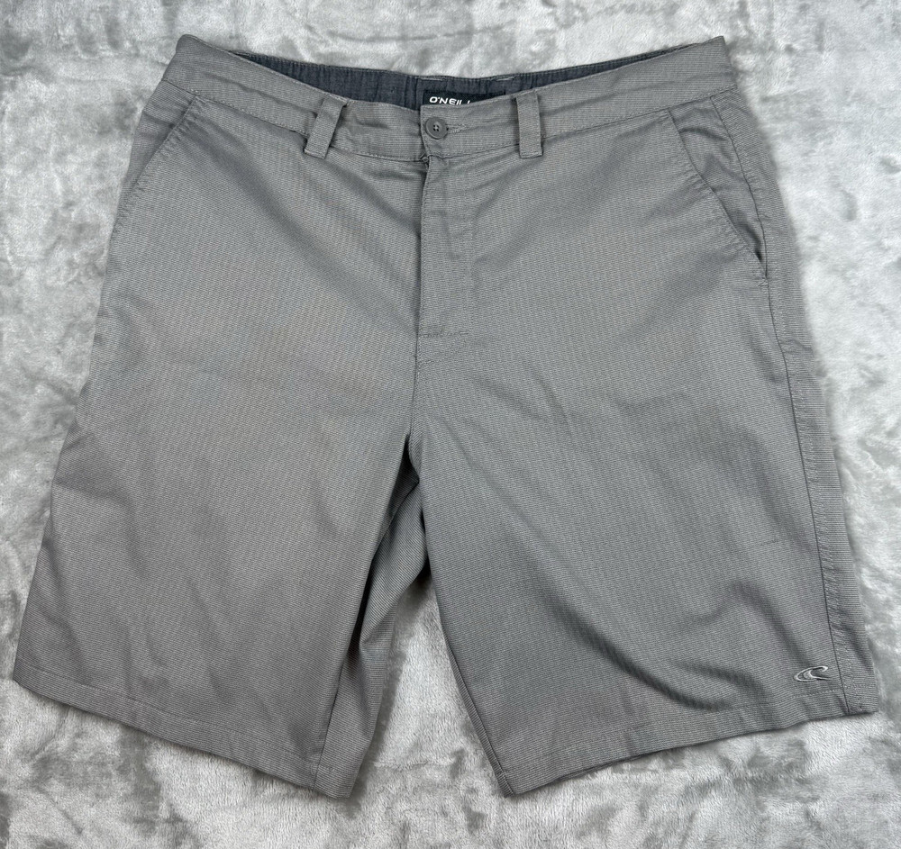 O’Neill Hybrid Shorts Mens Gray Flat Front Casual Performance