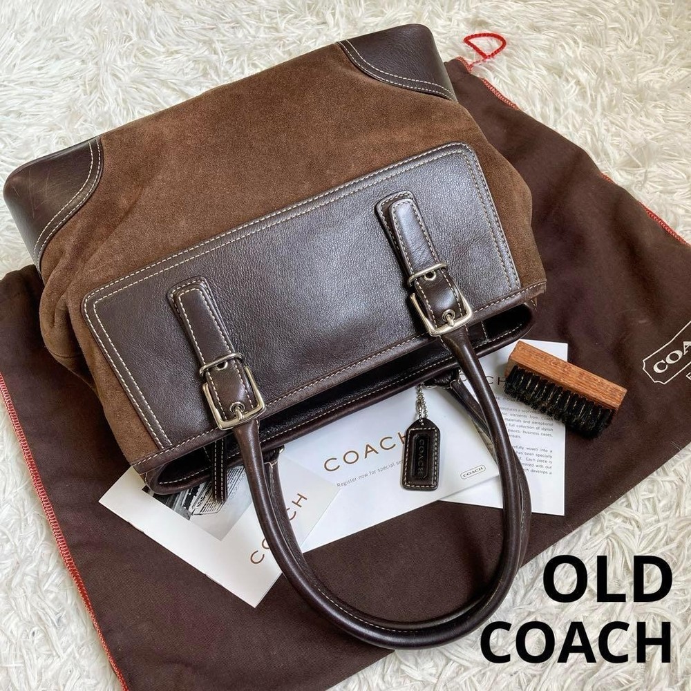 Coach Genuine Leather Brown Tote Bag Style G08081059