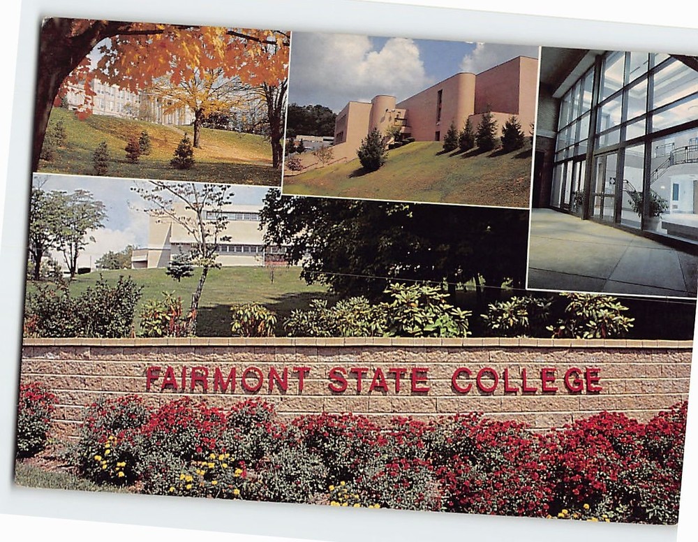 Postcard Fairmont State College Fairmont West Virginia USA
