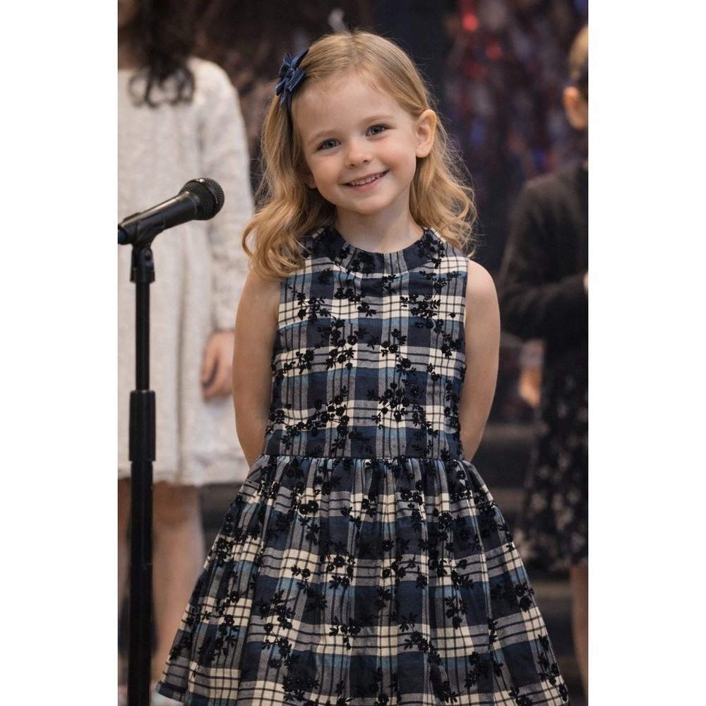 Vintage (90s/00 Y2K) Girls Plaid Dress (sz. 6)