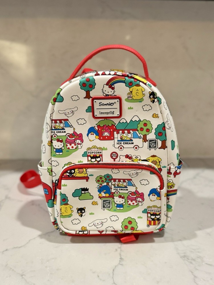 Loungefly White Sanrio Backpack Universal Studios Exclusive