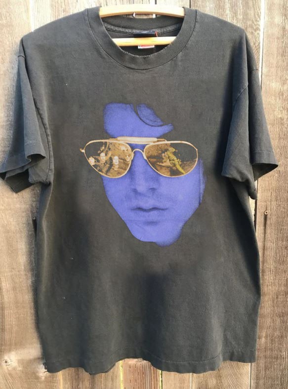 Jim The Doors rock band vtg charcoal tee shirt unisex S-5XL QT6611