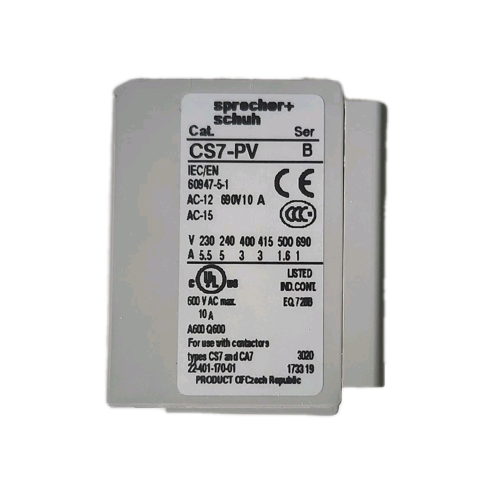 Sprecher + Schuh Contactor CS7-PV-22