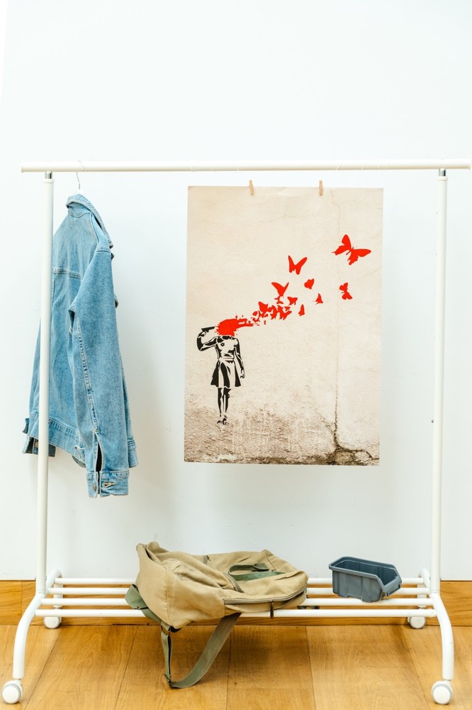Banksy “Butterfly Girl”  Inspired Poster