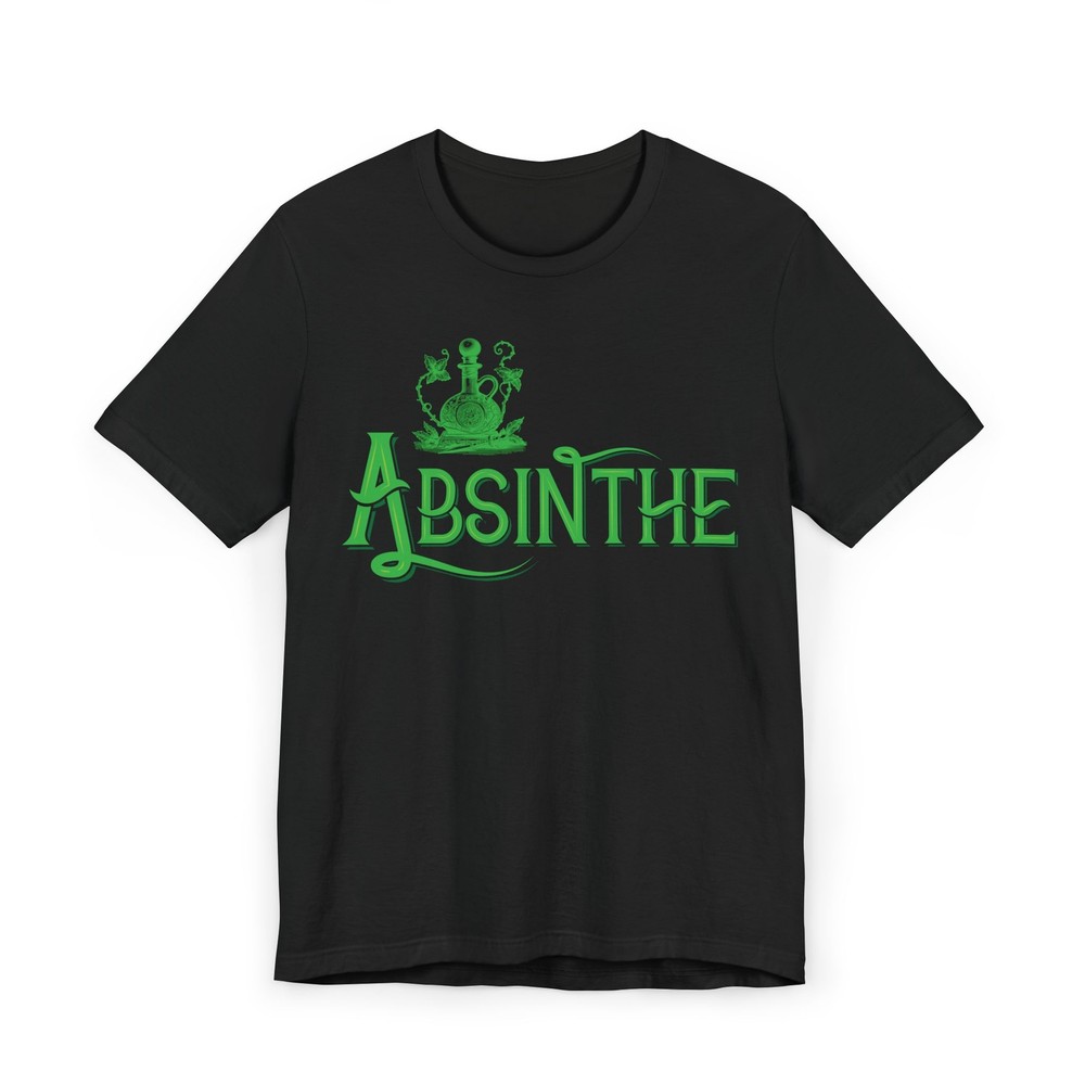 Gothic Absinthe Unisex Jersey T-Shirt, Goth Victorian, Art Nouveau-image