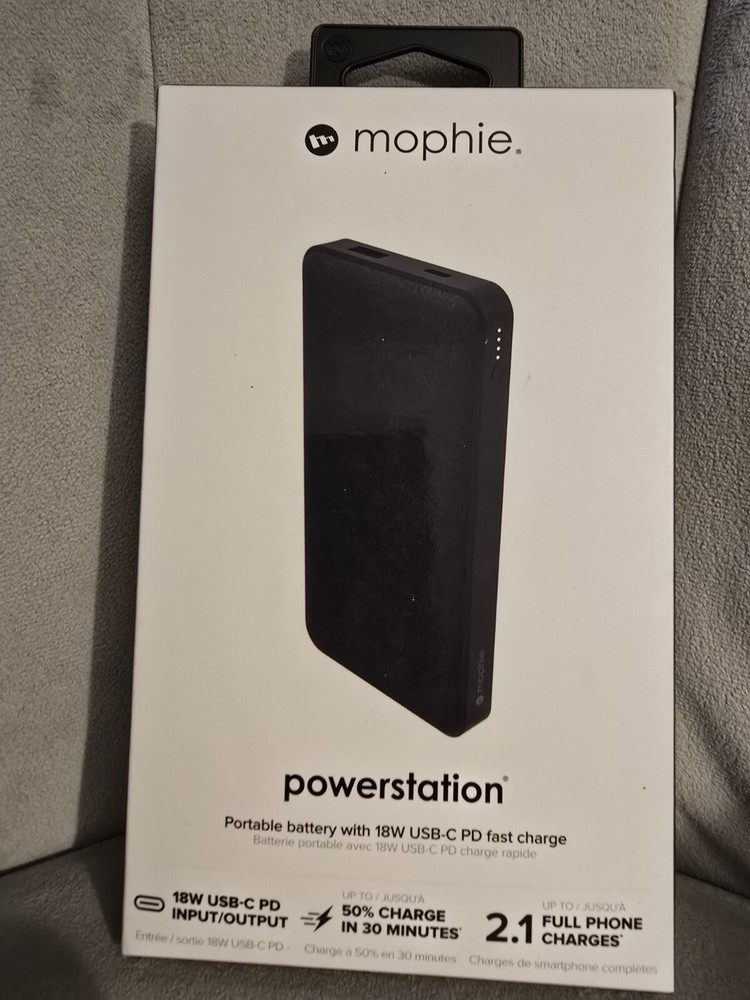 Mophie Powerstation Wireless 10,000mAh USB-C Power Bank with Qi Charging