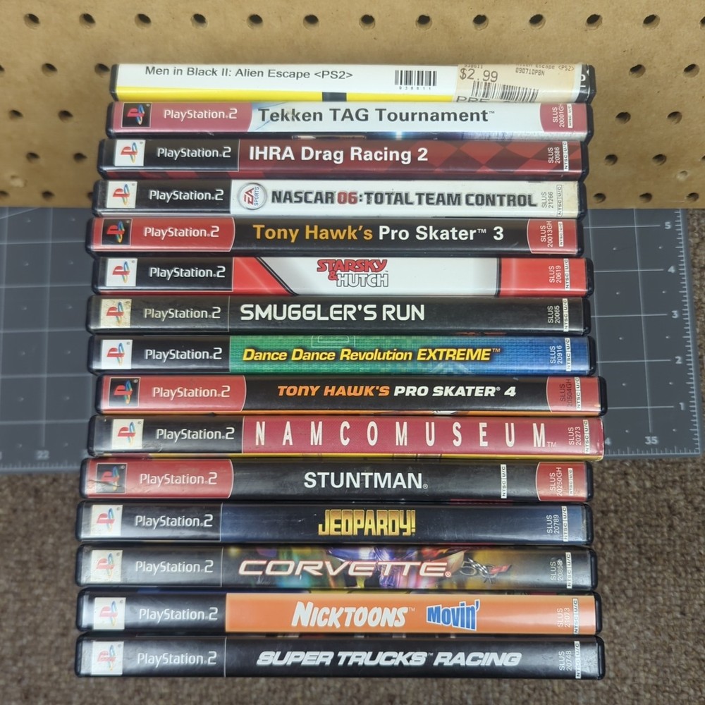 PlayStation 2 (PS2) Game Lot - 15 Games TESTED & WORKING! Tekken Tag, Tony Hawk