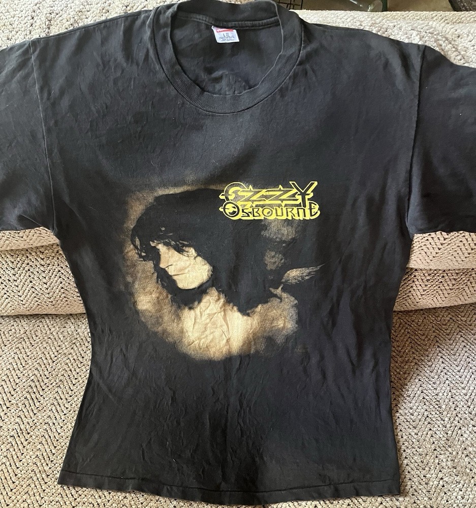 Hanes Ozzy Osbourne Theatre of Madness Tour 1992 Black Men's Graphic Tee