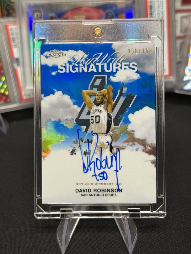 2025-26 Topps Chrome - Sky-Write Signatures David Robinson #SWS-DR (AU)