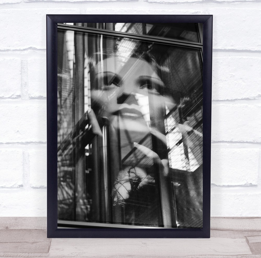 Black white People Street Emotional Mood Industrial Beauty Wall Art Print