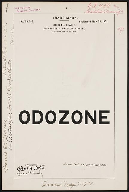 Photo:[ Louis El. Craine for Odozone brand An Antiseptic Local Anesthetic]