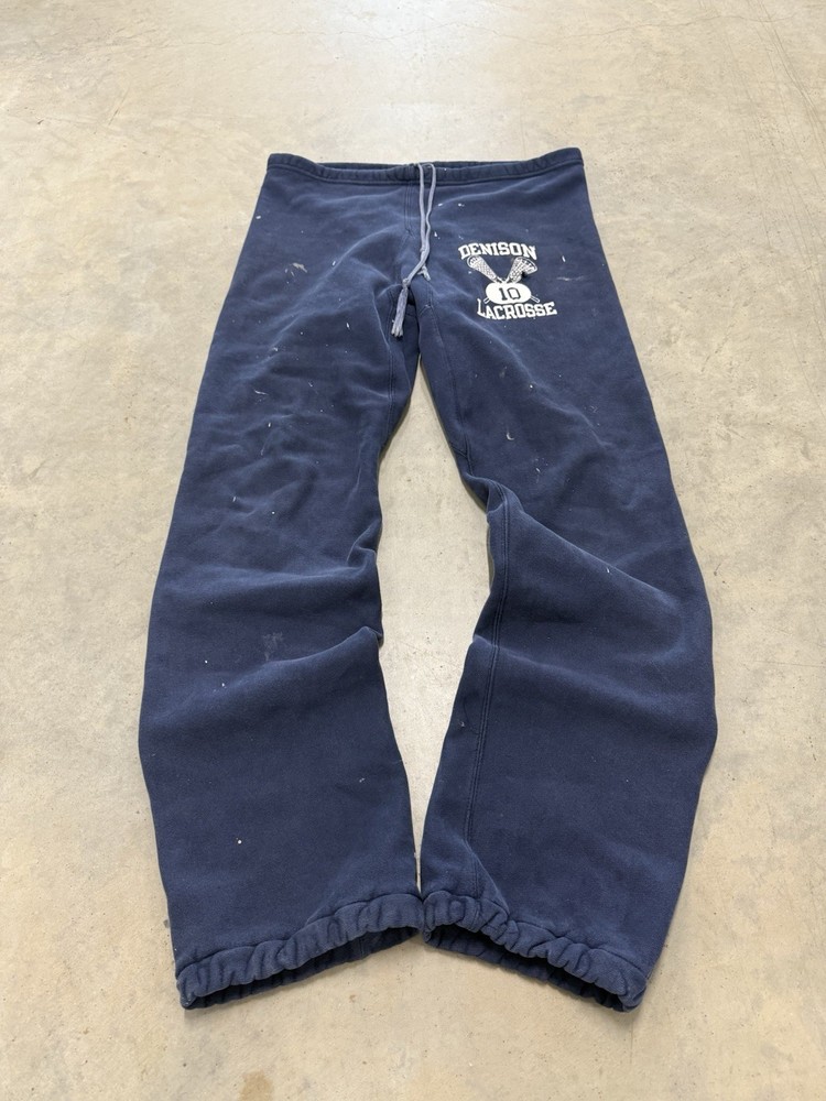 Vintage 1980s Faded Champion Reverse Weave Sweatpants Lacrosse Men’s Size Large
