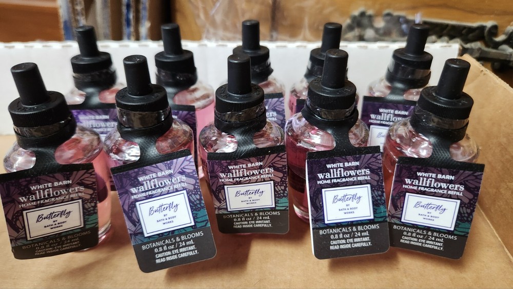 BUTTERFLY LOT OF 10 WALLFLOWER REFILL BULB BATH AND BODY WORKS BULBS Butter Fly