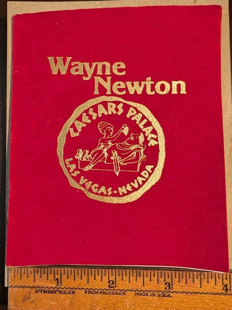 1982 Wayne Newton Caesars Palace Las Vegas NV Concert Program Circus Maximus