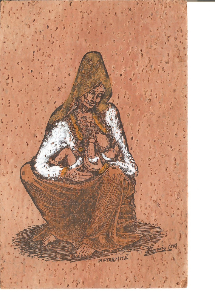 Maternita  Cork Made Postcard 1972