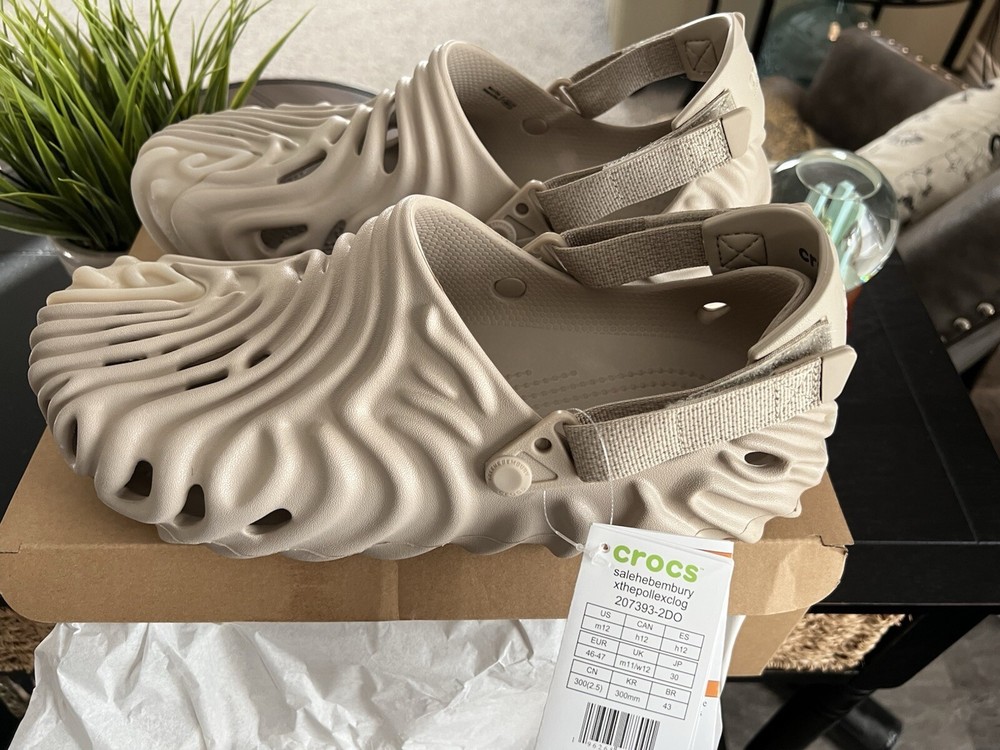 Crocs Pollex Clog by Salehe Bembury “Horchata” size 12 men’s shoes (207393-2DO)