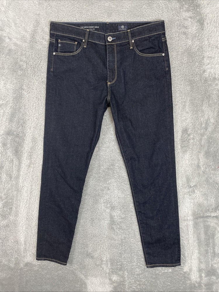 AG Adriano Goldschmied Jeans Women's 31r Blue The Farrah Skinny Ankle High Rise