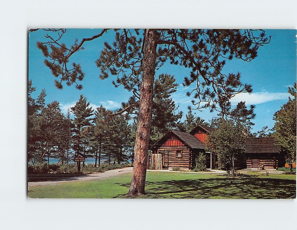 Postcard Store and Bath House at Young State Park North Shore of Lake Charlevoix