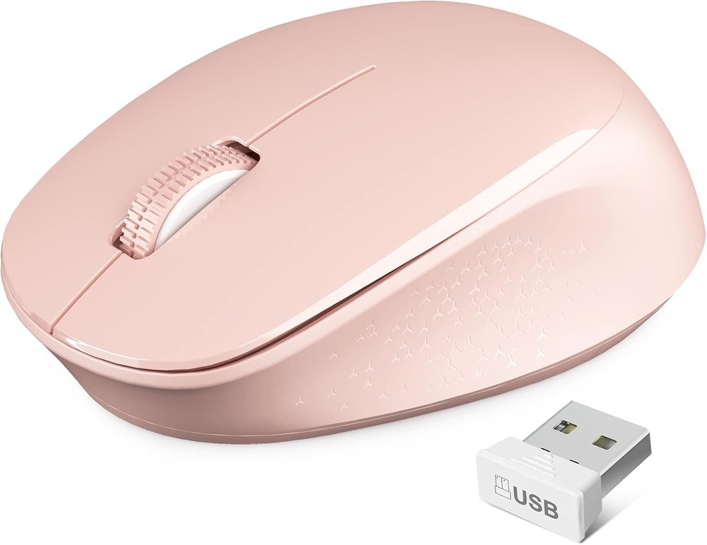 Wireless 2.4GHz Optical Mouse with USB Receiver for PC Laptop Adjustable DPI