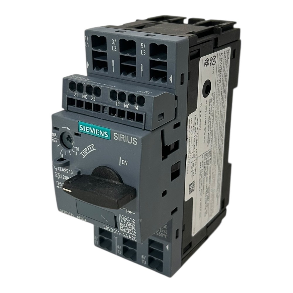 Siemens Circuit Breaker 10...16 A Size S00 For Motor Protection 3RV2011-4AA20