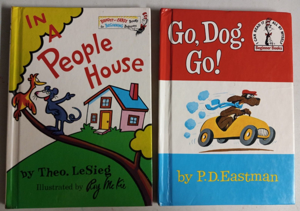 Go, Dog. Go! and In A People House---I can read it all by myself books-very good
