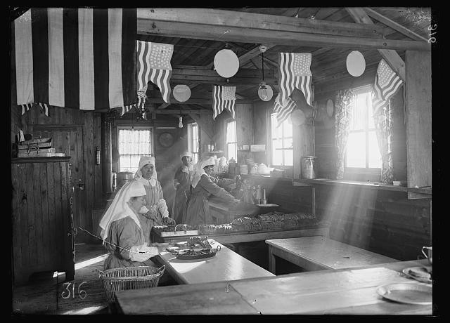 Issoudun France 1910s American Red Cross Canteen Kitchen Miss Givenwilson