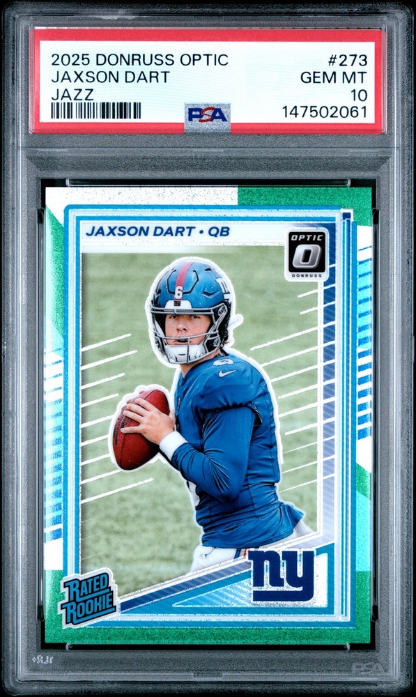 2025 Donruss Optic - Jaxson Dart / Jazz SSP PSA 10 POP 1 - No. 273