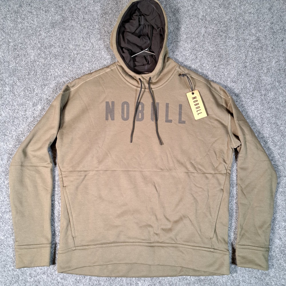 NWT No Bull Womens Small S Logo Sweatshirt Hoodie Army Green Pullover Gym Train