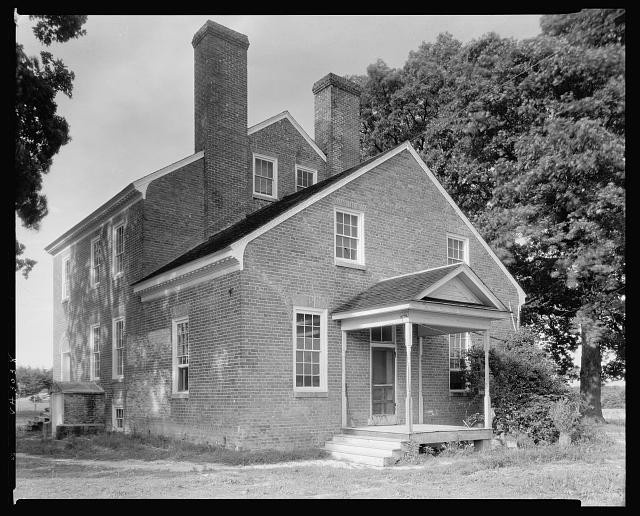 Fredericksburg Virginia Oakley House 1920s Brick Porch Chimneys Gables