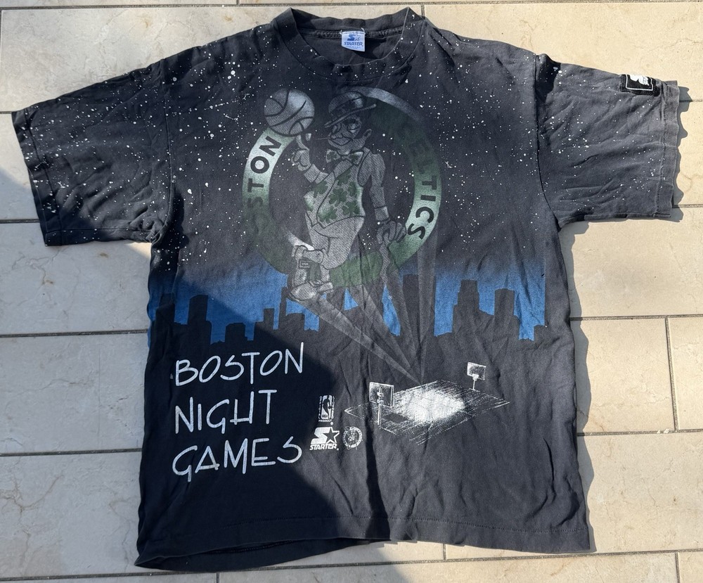Vintage 90s Boston Celtics Starter Night Games Shirt