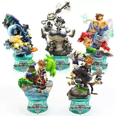 Kingdom Hearts II Formation Arts Vol 3 Mini Figure Set All 5 Types
