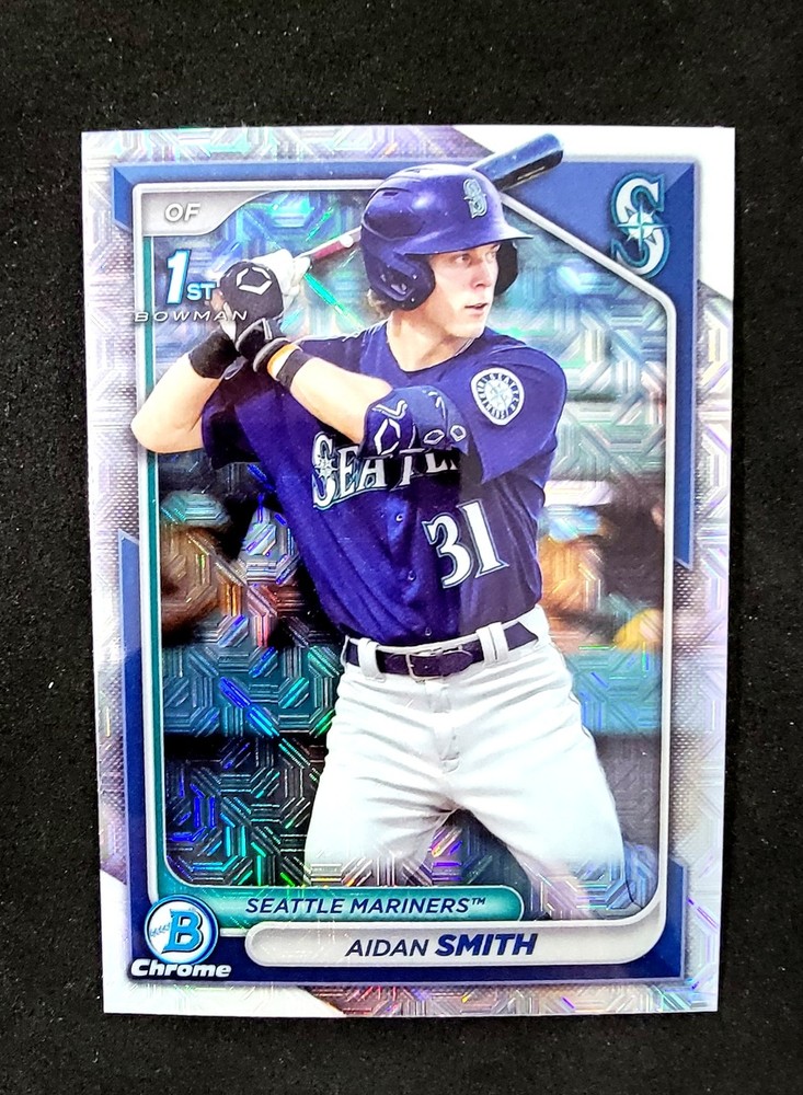 2024 Bowman #BCP-45 Aidan Smith 1st Chrome Prospects Mojo Refractors