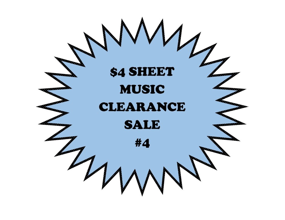 $4 SHEET MUSIC SALE #4 ~ Pull Down Menu ~ Flat rate shipping ~ NEW OLD STOCK