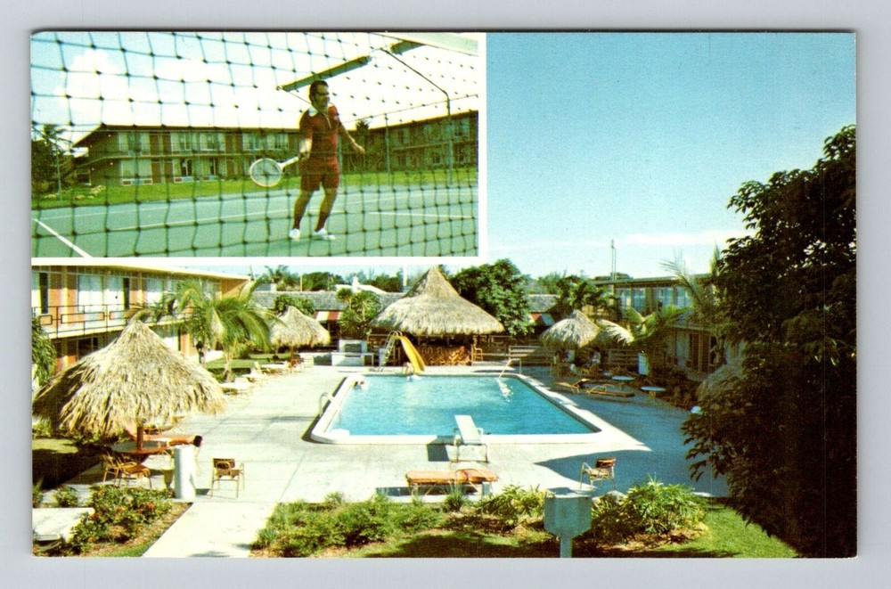 Ft Lauderdale FL-Florida, Holiday Inn, Advertising, Vintage Postcard