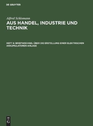 Alfred Schloman Briefwechsel Über Die Erstellung Einer Elektrischen A (Hardback)Another great item from Rarewaves USA | Free delivery!