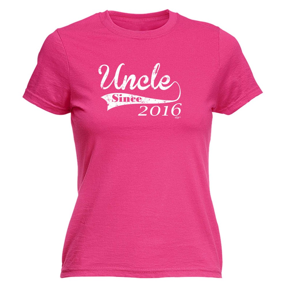 Uncle Since 2016 - Womens T Shirt Funny T-Shirt Novelty gift tshirt