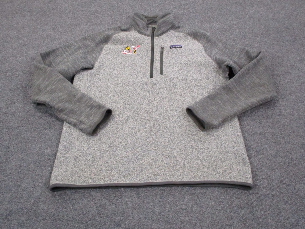 Patagonia Jacket Mens L Gray Better Sweater Fleece Jumper Hiking Camping 25522