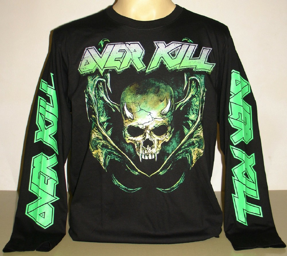 Overkill The Wings Of War Long Sleeve T-Shirt Size S M L XL 2XL 3XL Metal Band