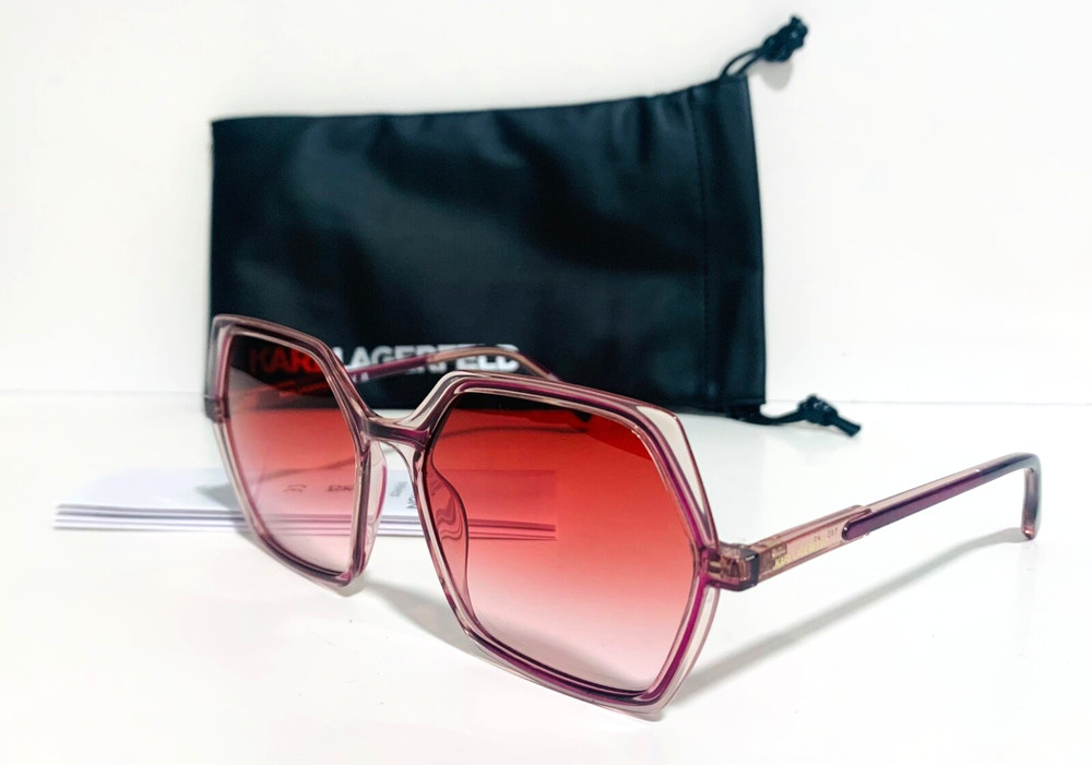 Karl Lagerfeld Kl6083S 626 Strawberry Red Rose Gradient Sunglasses 56-17-140