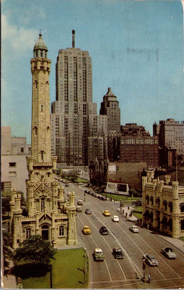 Dr Jim Stamps Postcard Michigan Avenue Looking North Chicago Illinois