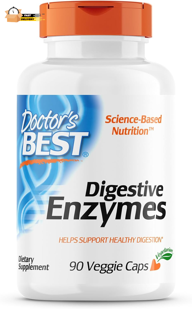 Digestive Enzymes Non-Gmo Vegetarian Gluten Free, 90 Veggie Caps